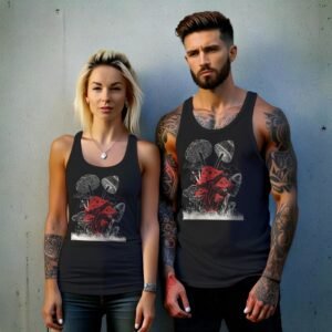 Enchanted Mushroom Forest With Stellar Glimmering Magic Witchcore Tank Top - 9