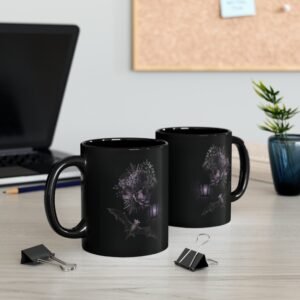 Enchanted Night Garden Bat Magic Gothic Novelty Design Coffee Mug - 7