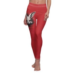 Enchanted rabbit mystical surreal creature magic Alice in wonderland leggings - 8