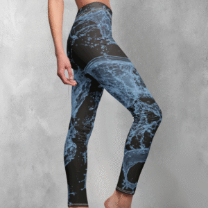 Enchanting aquatic embrace flow dark gothic ocean deep sea leggings - 1