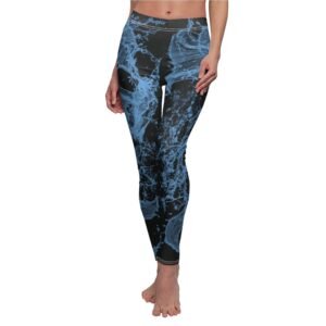Enchanting aquatic embrace flow dark gothic ocean deep sea leggings - 2