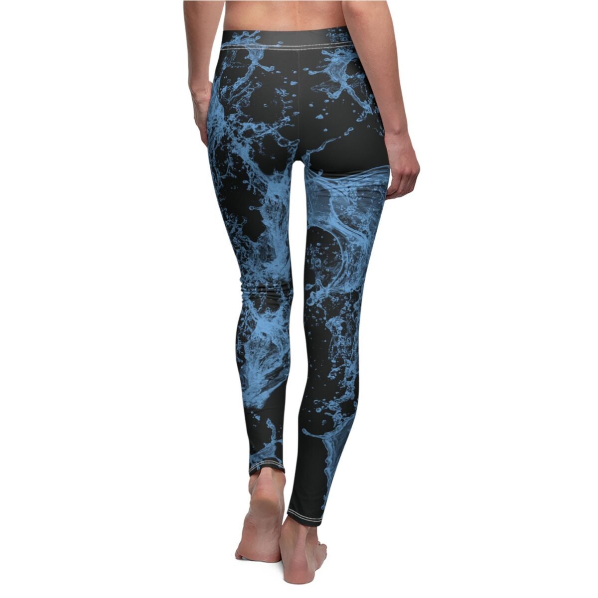 Enchanting aquatic embrace flow dark gothic ocean deep sea leggings - 3