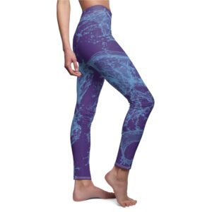 Enchanting aquatic embrace flow dark gothic ocean deep sea leggings - 6