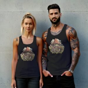 Enchanting Forest Frog Sheltered By Mushrooms Whimsical Nature Tank Top - 7