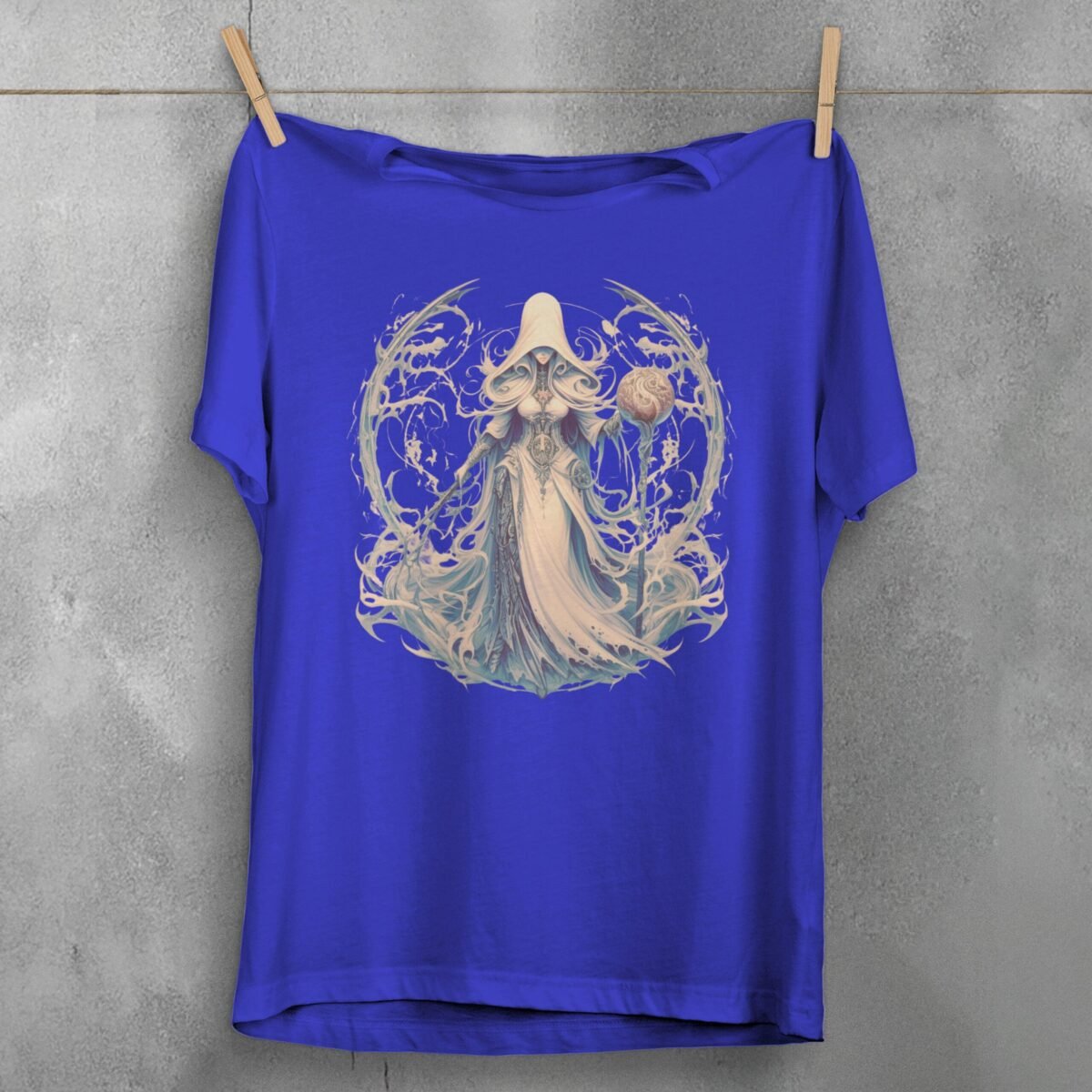 enigmatic sorceress orb surrounded bones design design, variation 3