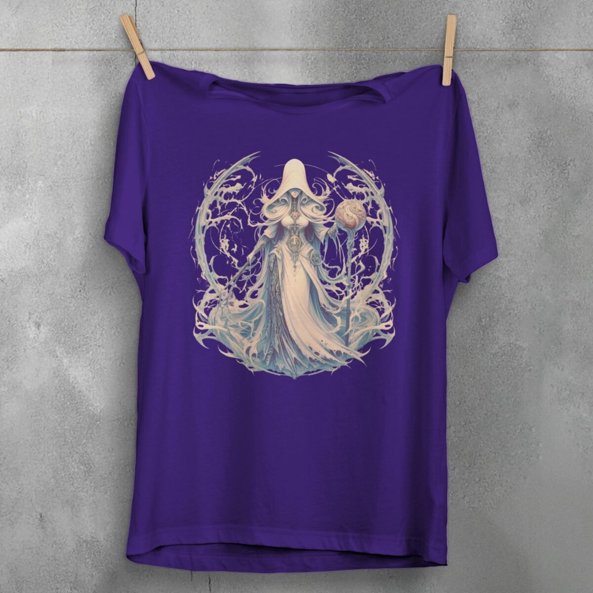 enigmatic sorceress orb surrounded bones design design, variation 5