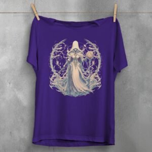 enigmatic sorceress orb surrounded bones design design, variation 5