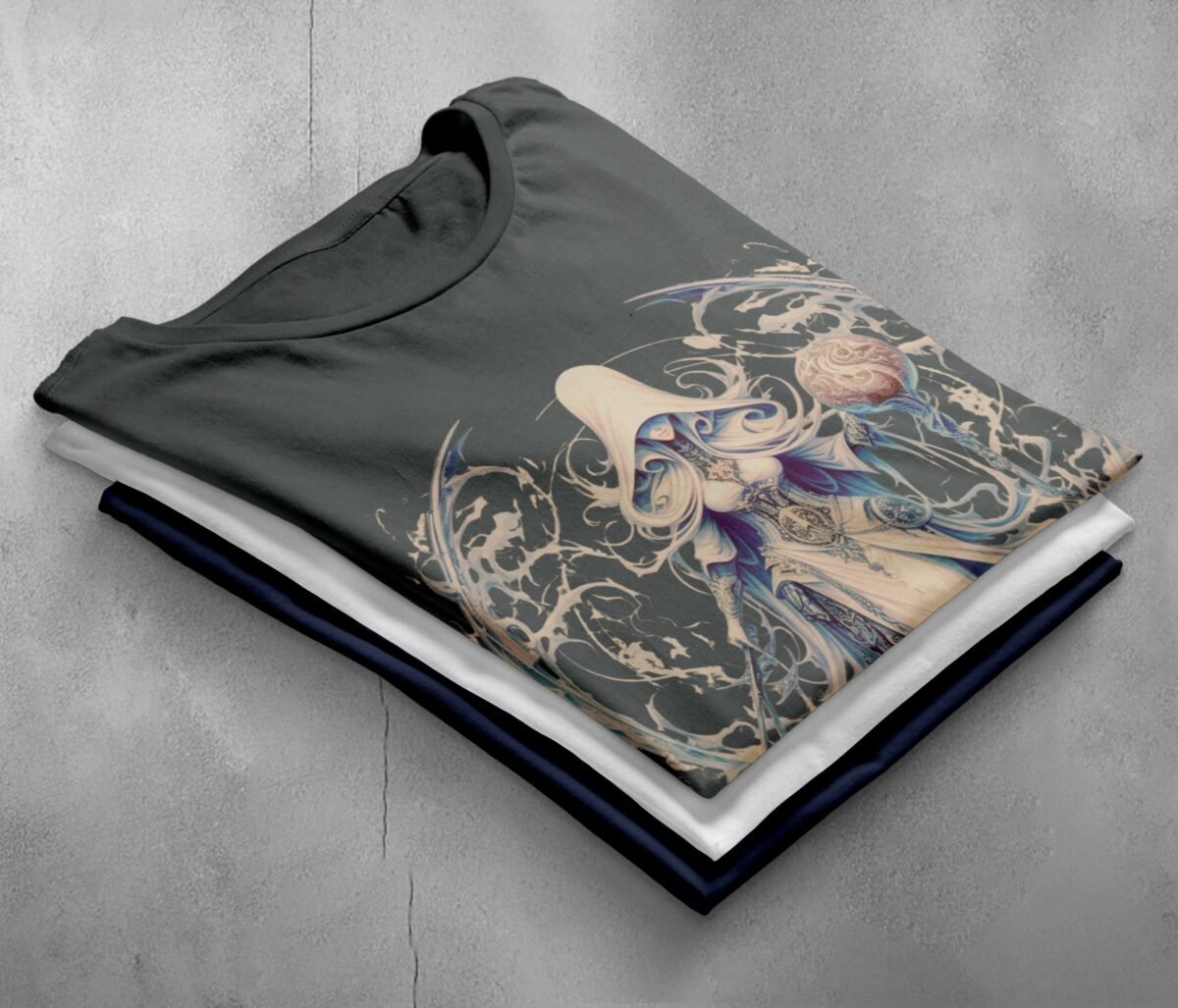 enigmatic sorceress orb surrounded bones design design, variation 7