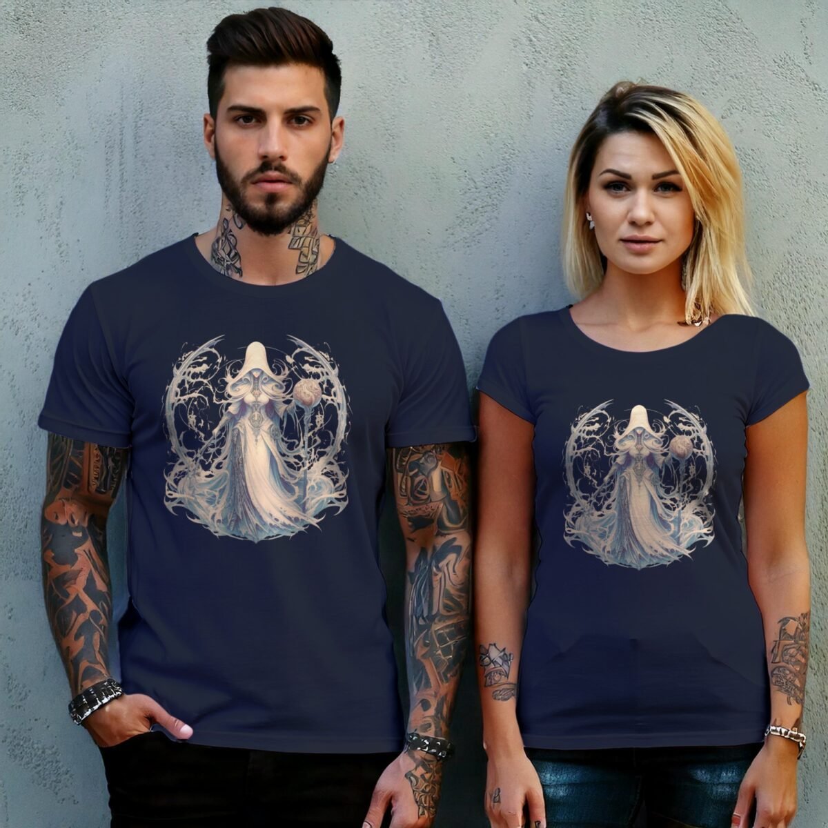 enigmatic sorceress orb surrounded bones design design, variation 8