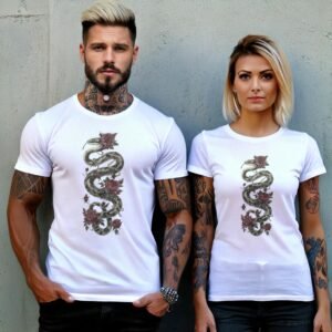 Ensnared in rose thorns the snake sways soft gothic t-shirt - 8