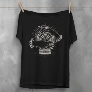 fortune teller hands crystal ball design t-shirt design, variation 1
