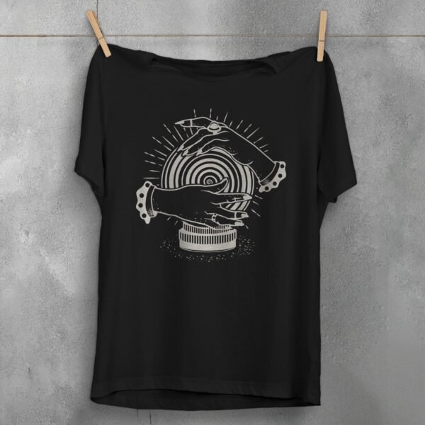 fortune teller hands crystal ball design t-shirt design, variation 1