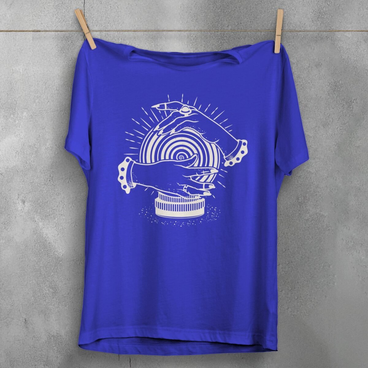 fortune teller hands crystal ball design t-shirt design, variation 3