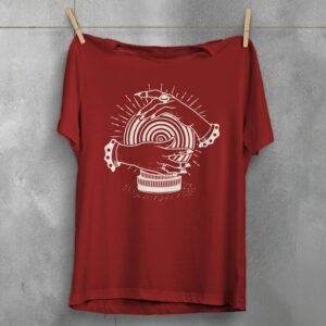fortune teller hands crystal ball design t-shirt design, variation 4