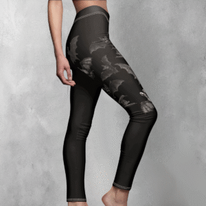 Gothic night embrace bat wings flight darkness spirit animal leggings - 1