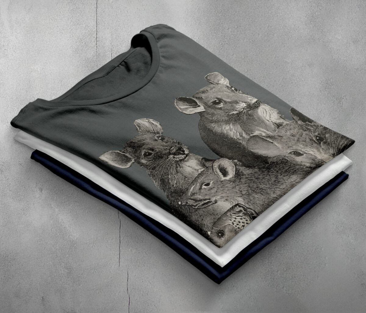 curious rat collective pastel creepy cute t-shirt design, variation 7