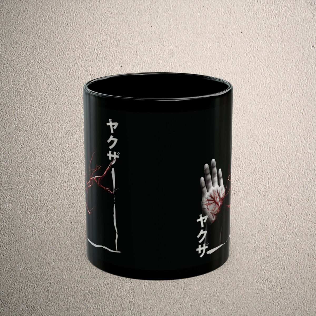 Hand of Yakuza Broken promise Crimson Power gothic coffee mug - 2