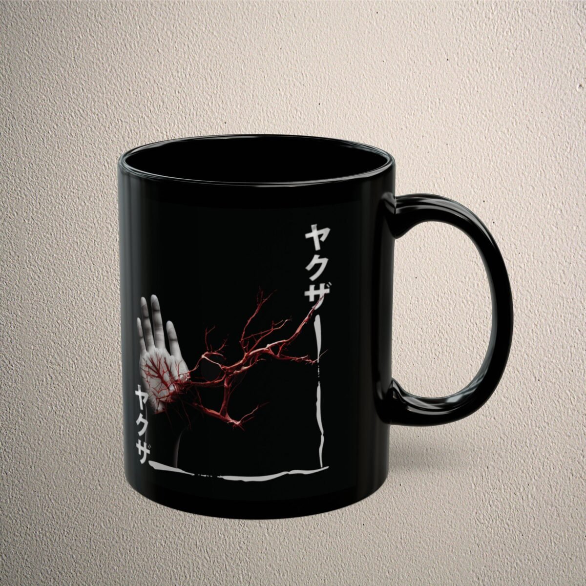 Hand of Yakuza Broken promise Crimson Power gothic coffee mug - 3