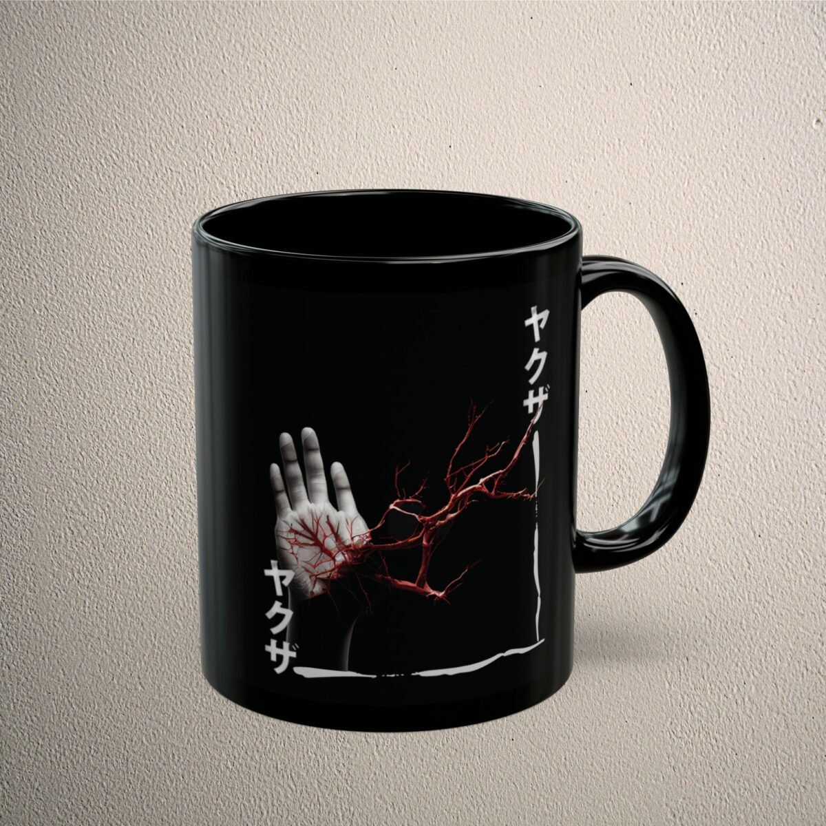 Hand of Yakuza Broken promise Crimson Power gothic coffee mug - 5