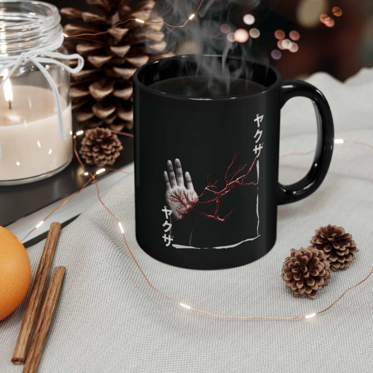 Hand of Yakuza Broken promise Crimson Power gothic coffee mug - 6