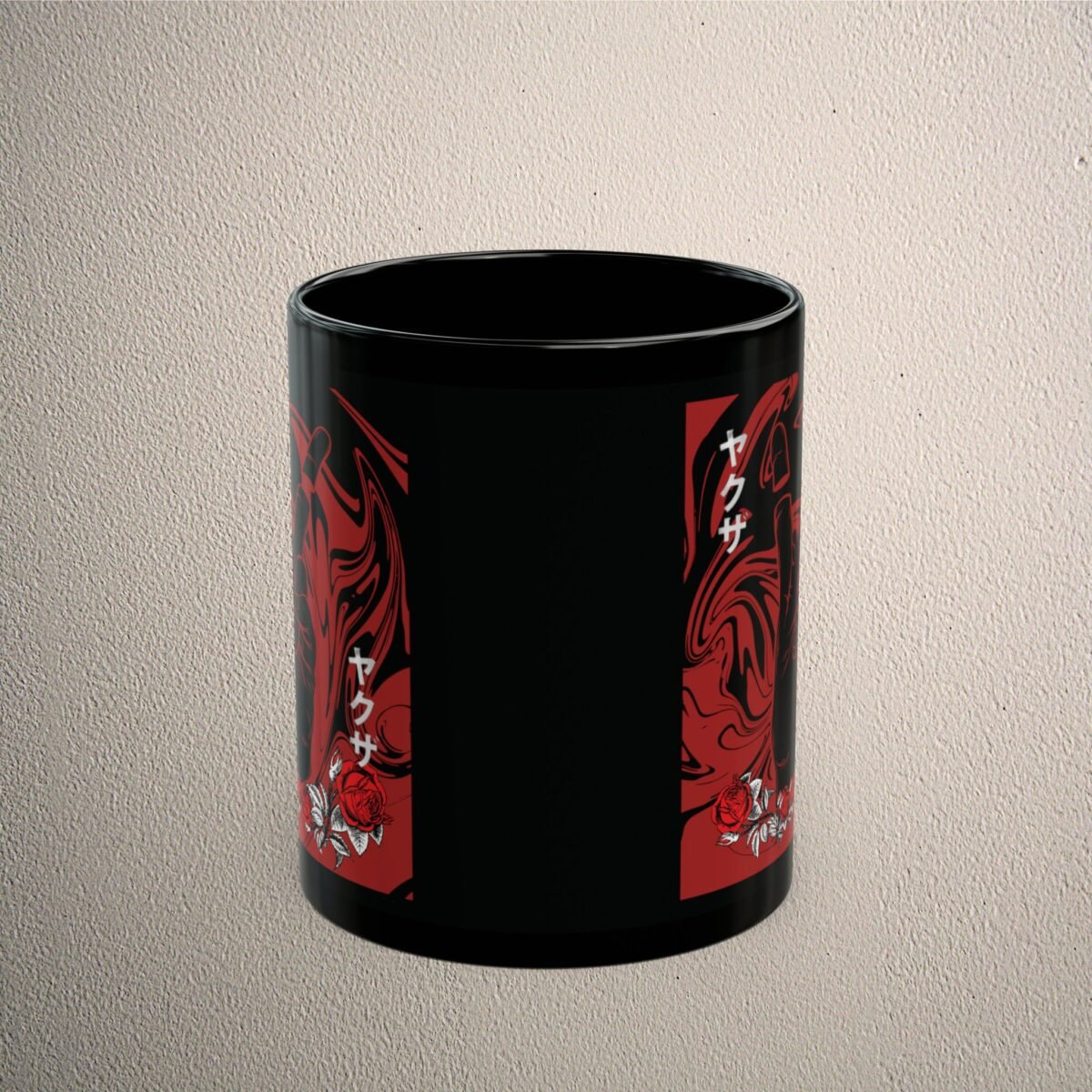 Japan broken promise roses hands of fate gothic coffee mug - 2