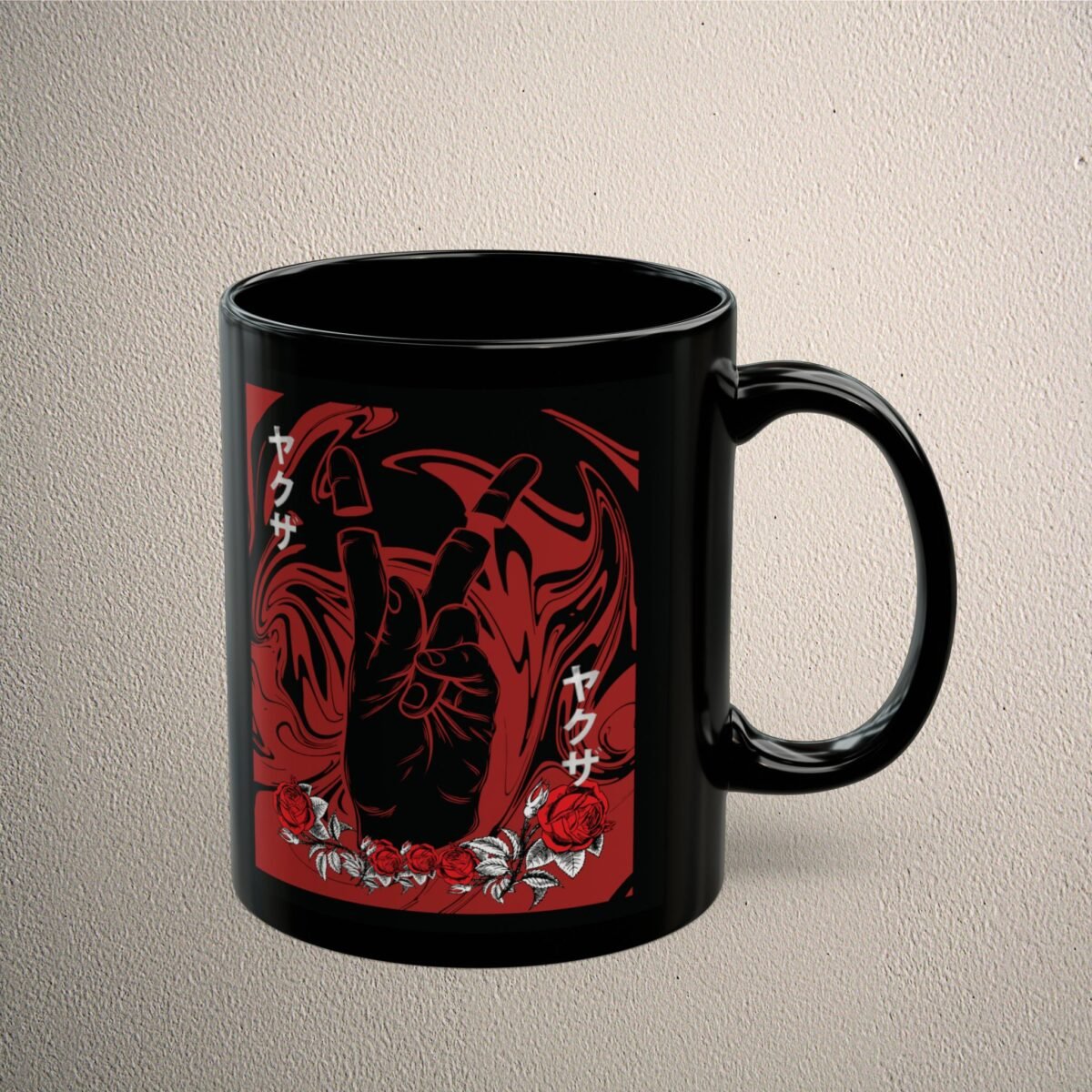 Japan broken promise roses hands of fate gothic coffee mug - 3