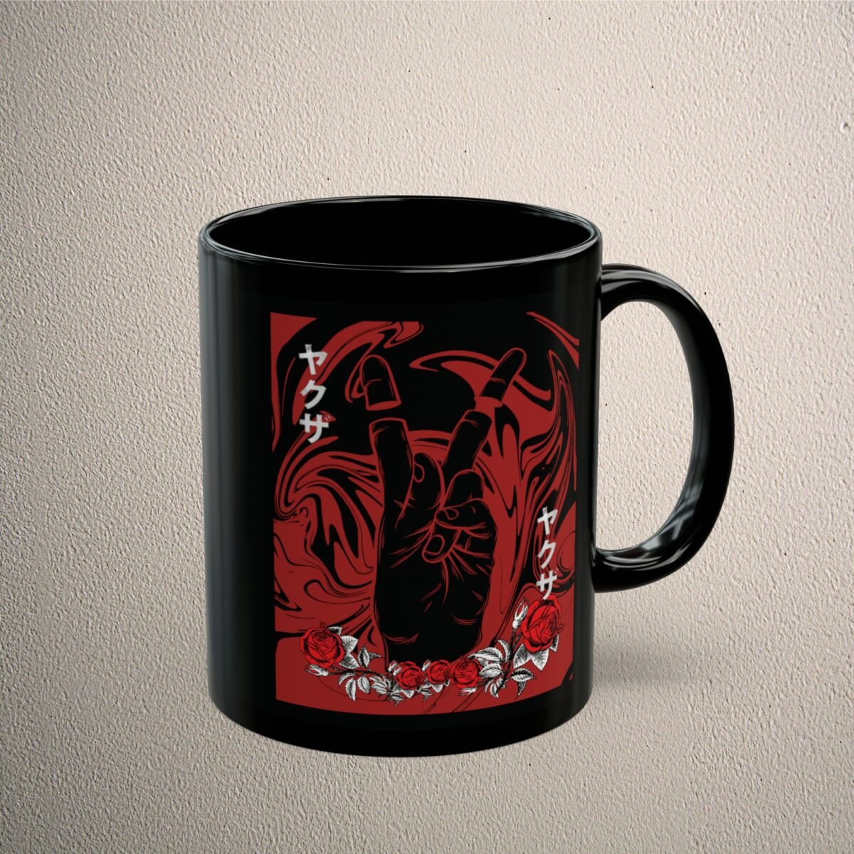 Japan broken promise roses hands of fate gothic coffee mug - 5