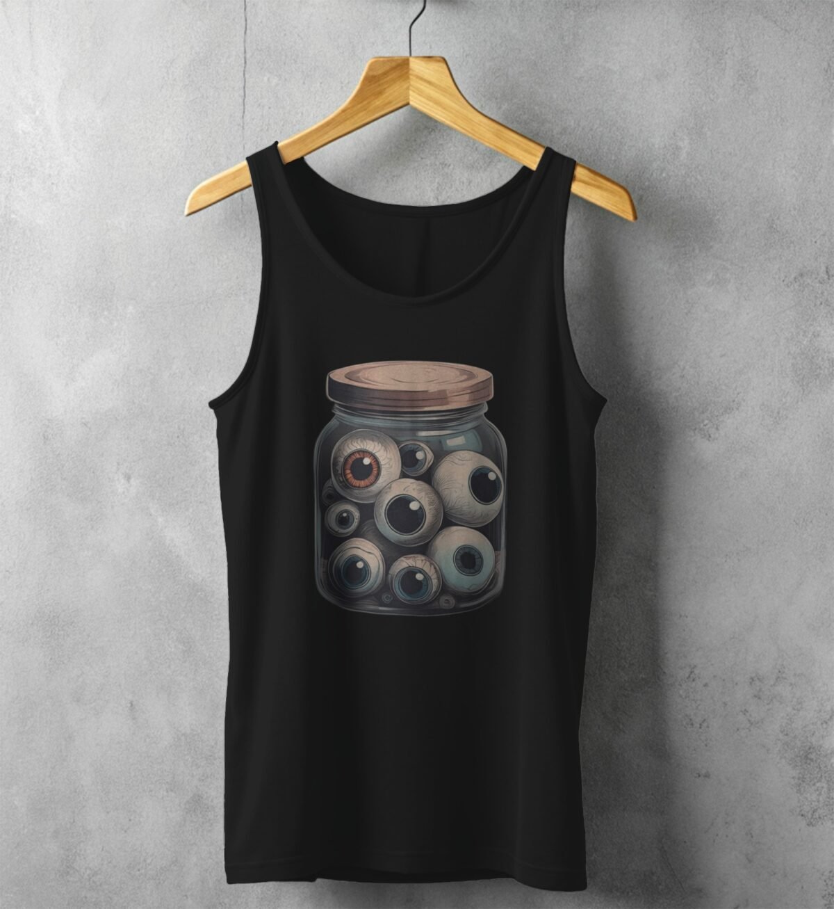 jar eyes all seeing wich style t-shirt design, variation 1