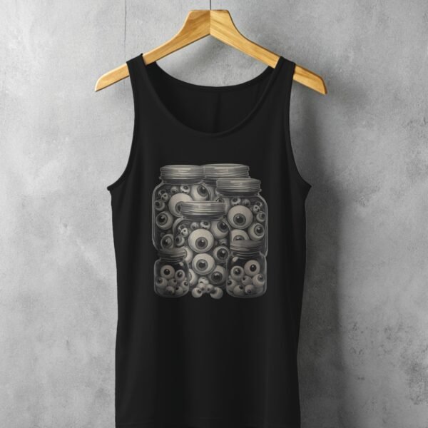 jar full eyes witch strange peculiar goth t-shirt design, variation 1