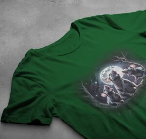 enchanting moonlit rat trio serenade underneath moonlight t-shirt design, variation 6