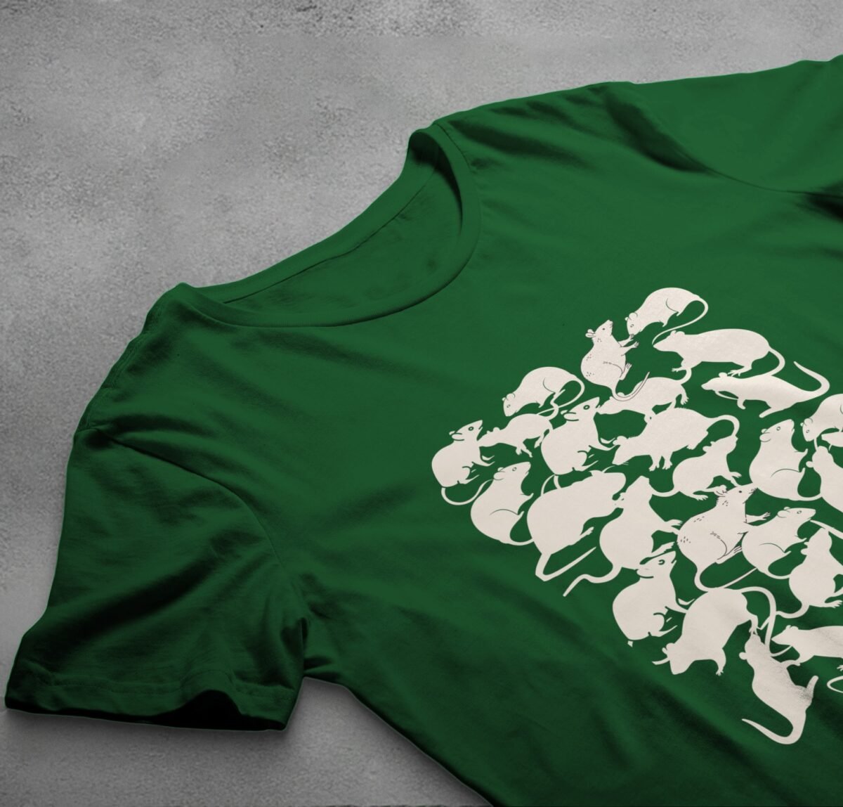 many rats elegant design creepy cute rodent t-shirt design, variation 6