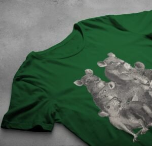 curious rat collective pastel creepy cute t-shirt design, variation 6