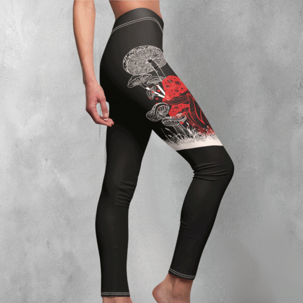 Mushroom Fairy Tale Fantasy Elegant Dark Forest Fashion Leggings - 1