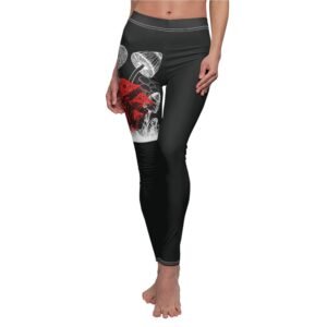 Mushroom Fairy Tale Fantasy Elegant Dark Forest Fashion Leggings - 2