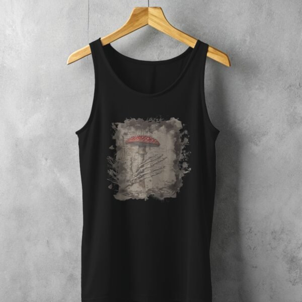 Mushroom and Hand from the Afterlife Gothic Dream Tank Top - 1