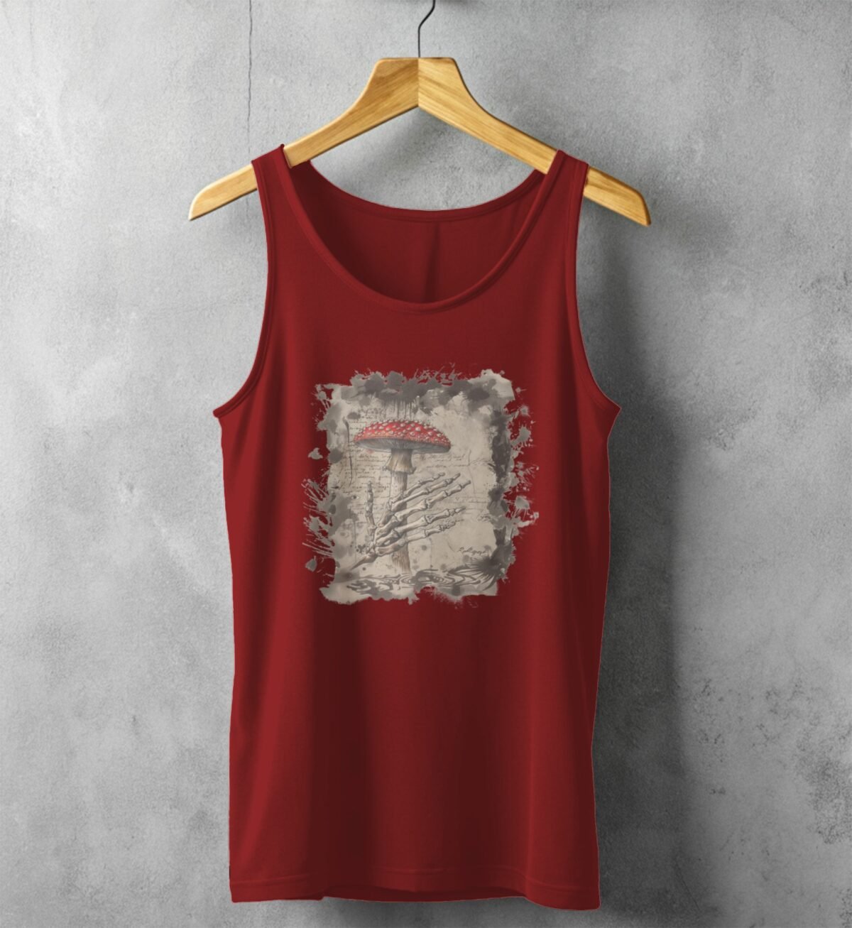 Mushroom and Hand from the Afterlife Gothic Dream Tank Top - 3