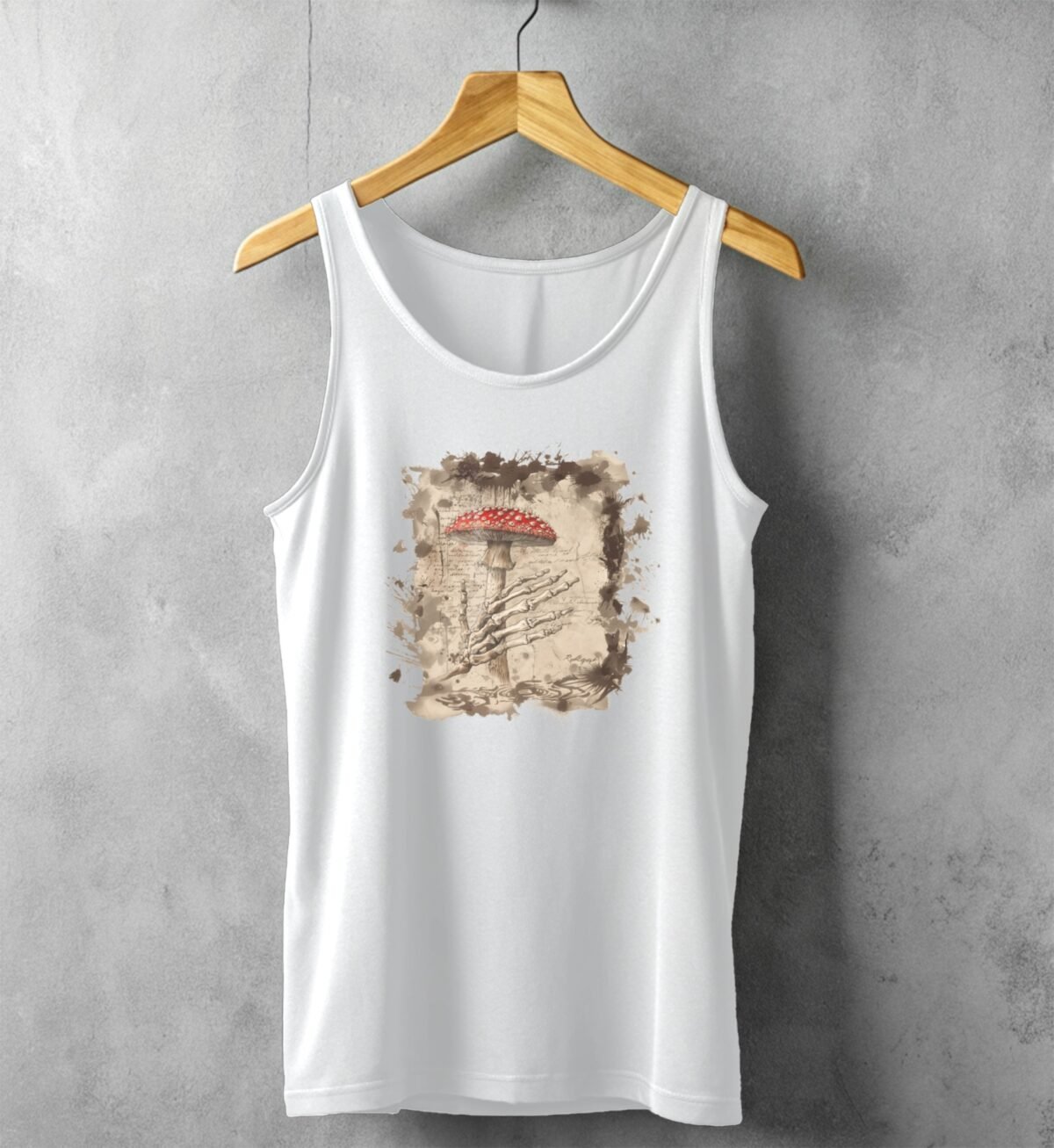 Mushroom and Hand from the Afterlife Gothic Dream Tank Top - 4