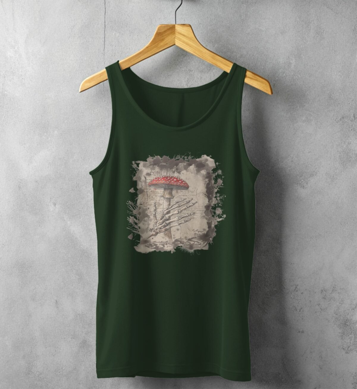 Mushroom and Hand from the Afterlife Gothic Dream Tank Top - 5