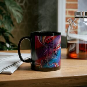 Mushrooms rainbow shrooms dreams psychedelic magic lovers enchanted forest mug - 8