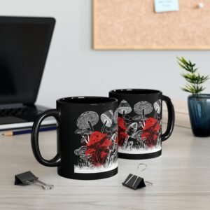Mysterious forest mushrooms shrooms magic fantasy vibe cool design mug - 7