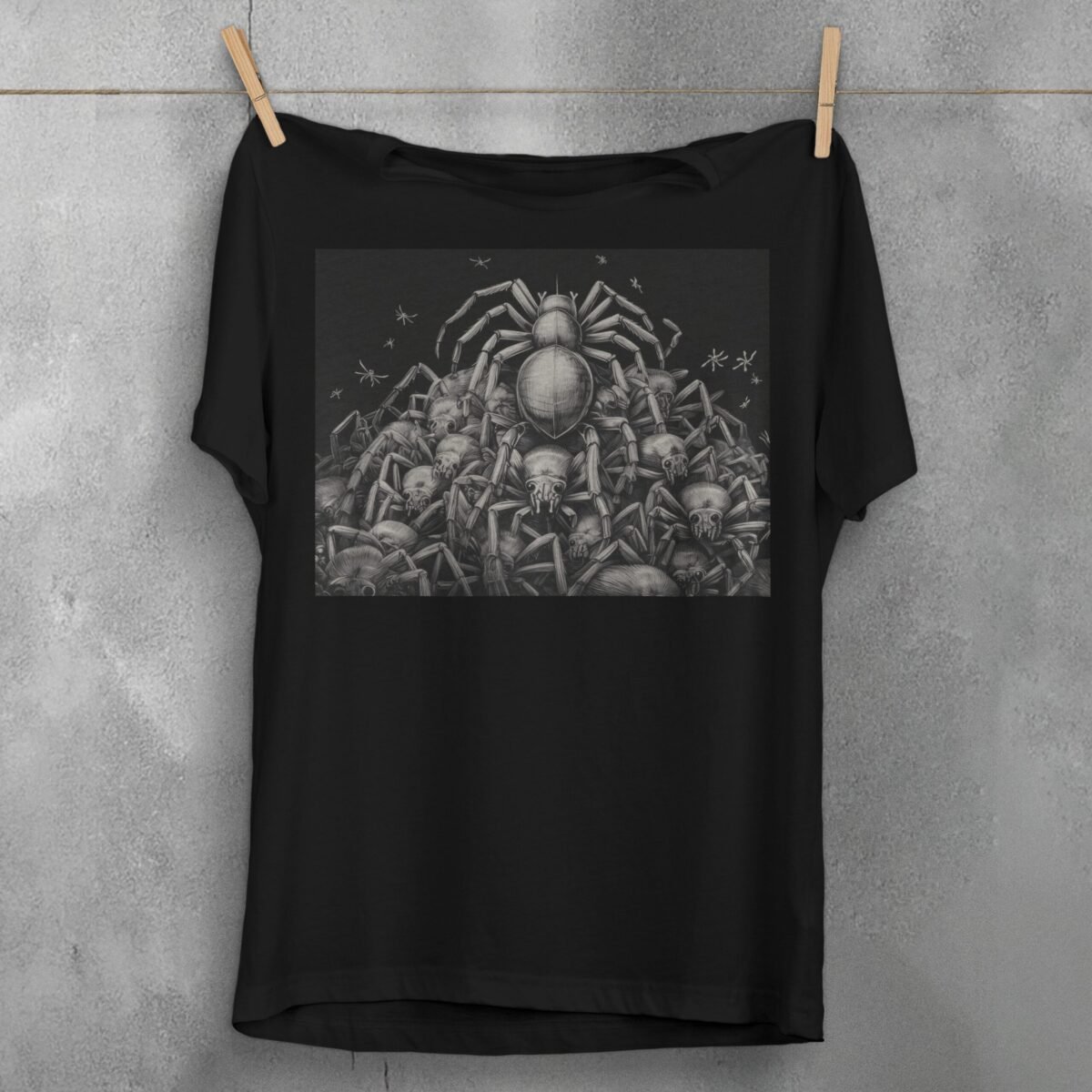 Mysterious gathering spider kingdom dark magic art t-shirt - 1
