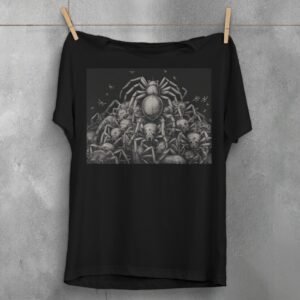 Mysterious gathering spider kingdom dark magic art t-shirt - 1