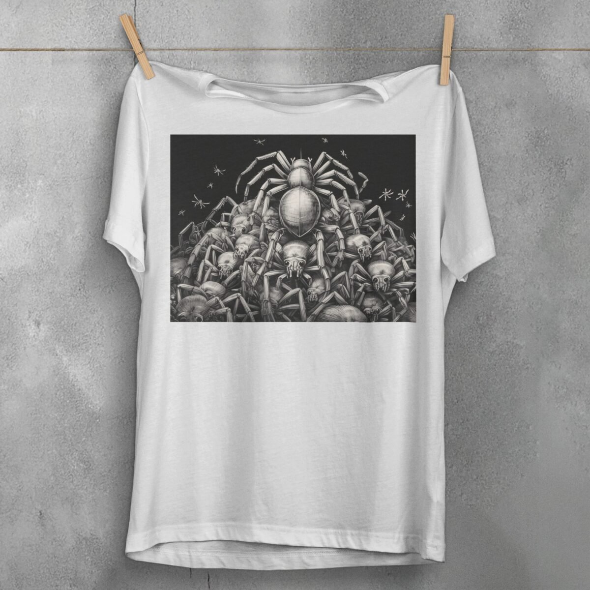 Mysterious gathering spider kingdom dark magic art t-shirt - 2