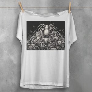 Mysterious gathering spider kingdom dark magic art t-shirt - 2
