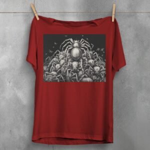 Mysterious gathering spider kingdom dark magic art t-shirt - 4
