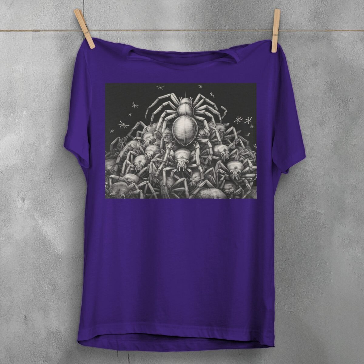 Mysterious gathering spider kingdom dark magic art t-shirt - 5