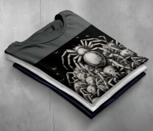 Mysterious gathering spider kingdom dark magic art t-shirt - 7