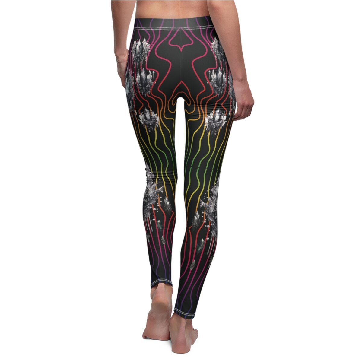 Mystic crystal path for magical nights fantasy art gothic leggings - 3