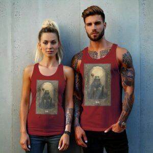 mystical frog wizard tarot card artistic design tank top design, variation 8