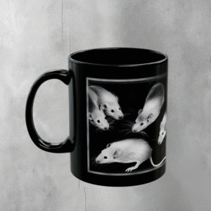 Night Whisper Small Curious Souls Gothic Witchy rats king Mug - 1